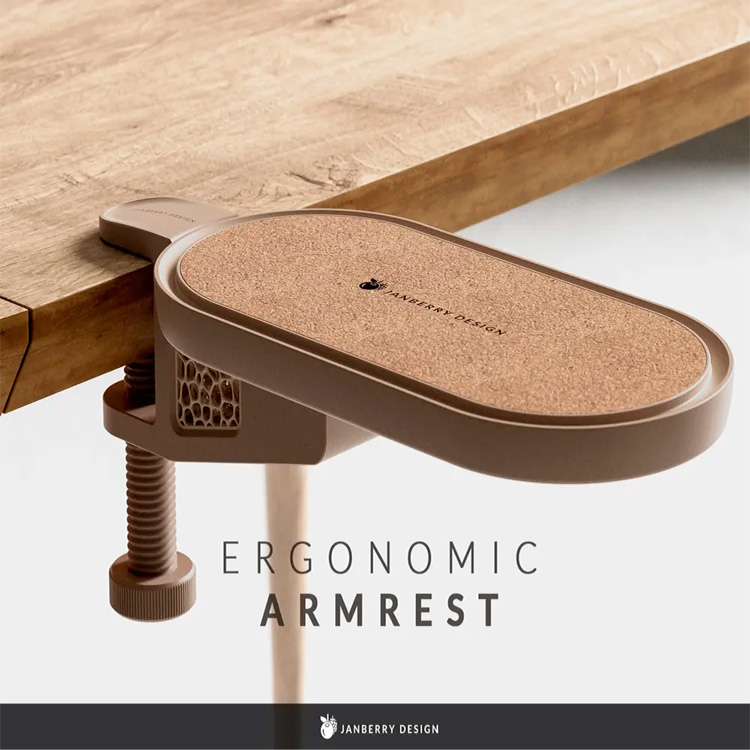 Apoio Ergonômico de Braço para Mesa – Suporte Ajustável para Conforto e Postura