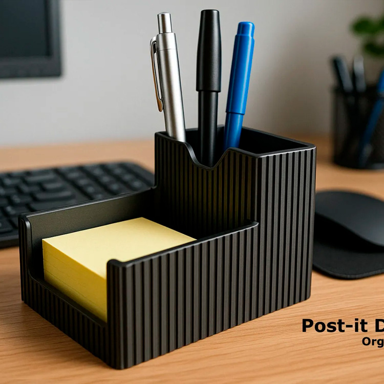 Organizador de Mesa para Post-it e Canetas