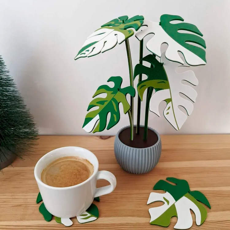 Kit Porta-Copos Monstera