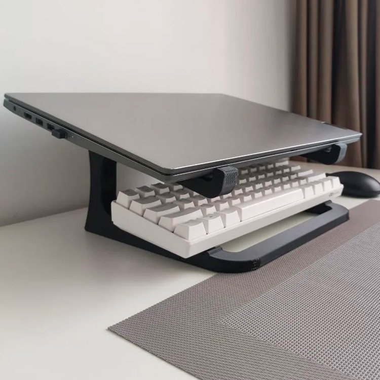 Suporte Elevado para Notebook com Espaço para Teclado