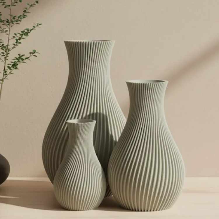 Vaso Decorativo Japandi Ondulado
