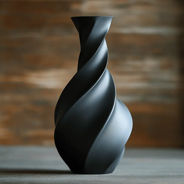Vaso Decorativo Moderno Torcido